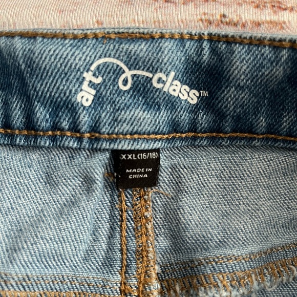 Art Class distressed denim skirt - Picture 3 of 6